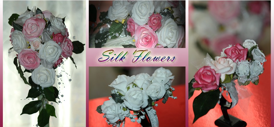 Silk flowers with Diane